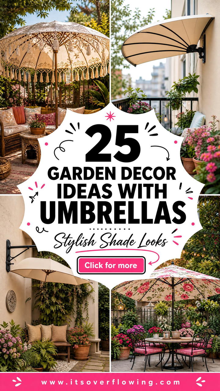 25 Garden Decor Ideas With Umbrellas for Stylish Shade - 25 Garden Decor Ideas With Umbrellas for Stylish Shade