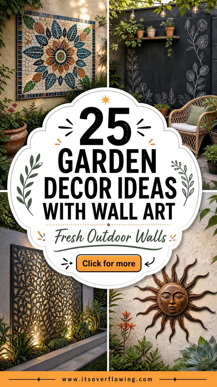 25 Garden Decor Ideas With Wall Art for Fresh Outdoor Style - 25 Garden Decor Ideas With Wall Art for Fresh Outdoor Style