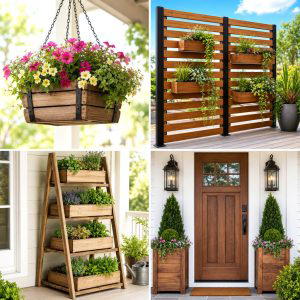 25 Garden Decor Ideas With Wooden Planters for Cozy Charm
