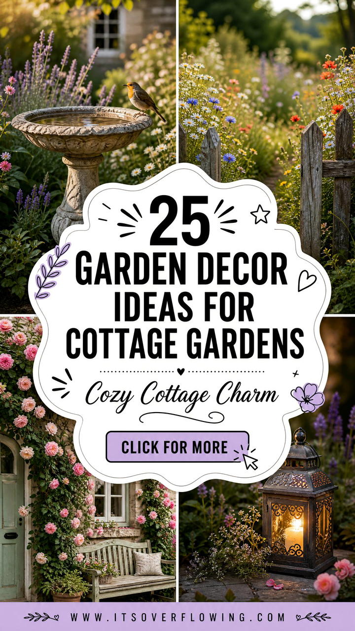 25 Garden Decor Ideas for Cottage Gardens With Cozy Charm - 25 Garden Decor Ideas for Cottage Gardens With Cozy Charm