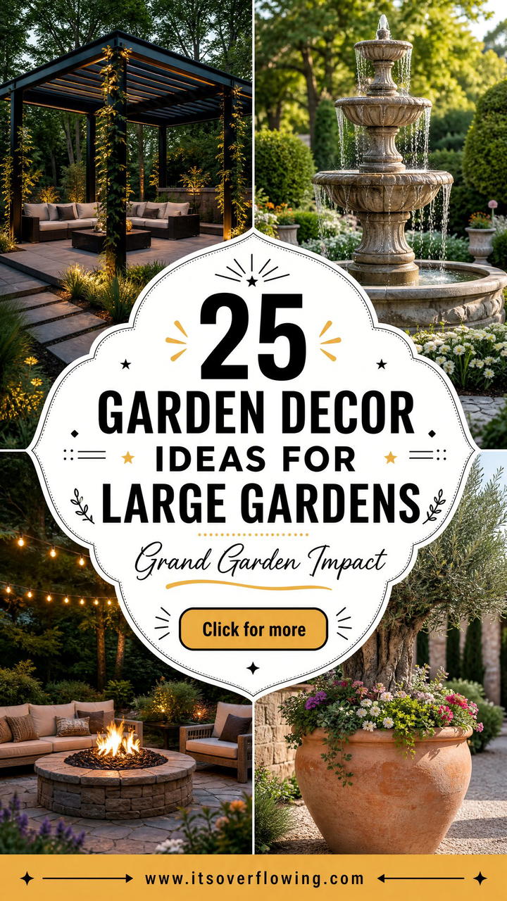 25 Garden Decor Ideas for Large Gardens With Grand Impact - 25 Garden Decor Ideas for Large Gardens With Grand Impact