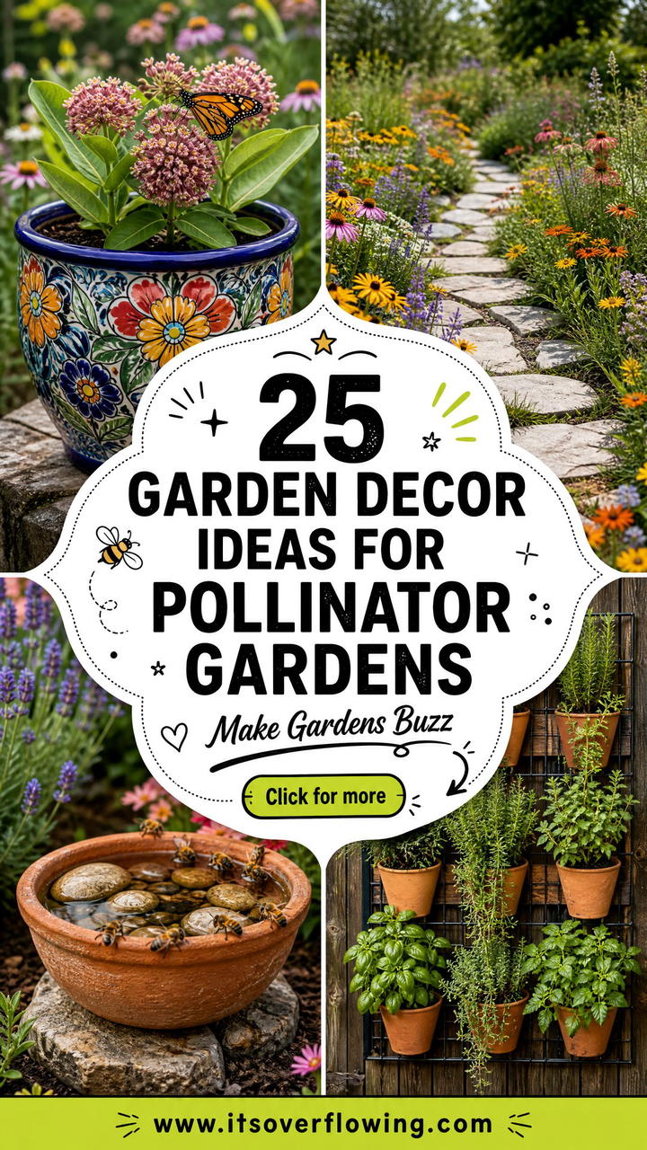 25 Garden Decor Ideas for Pollinator Gardens That Buzz - 25 Garden Decor Ideas for Pollinator Gardens That Buzz