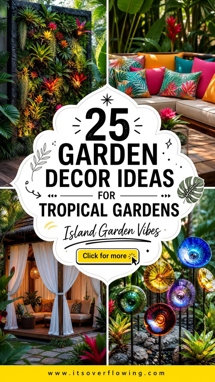 25 Garden Decor Ideas for Tropical Gardens With Island Vibes - 25 Garden Decor Ideas for Tropical Gardens With Island Vibes