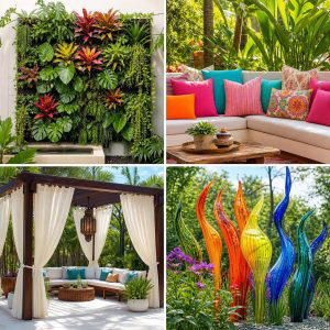 25 Garden Decor Ideas for Tropical Gardens With Island Vibes