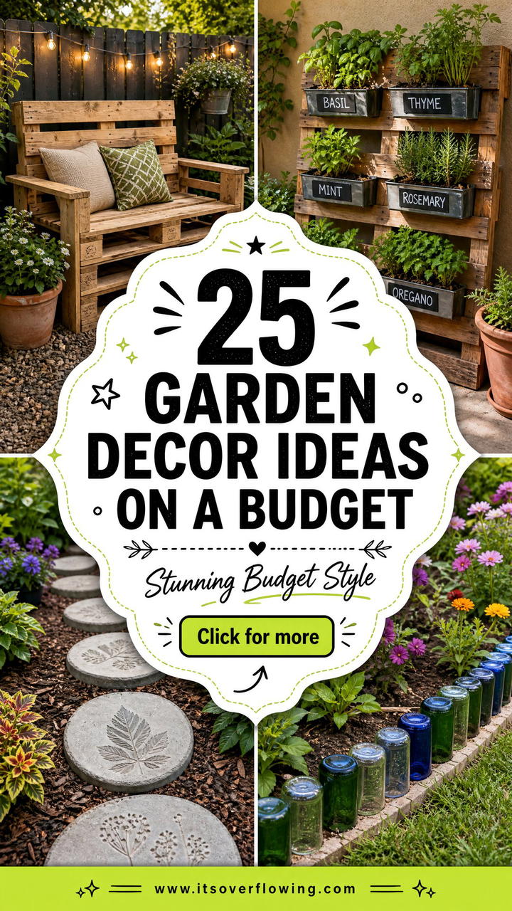 25 Garden Decor Ideas on a Budget for Stunning Outdoor Style - 25 Garden Decor Ideas on a Budget for Stunning Outdoor Style