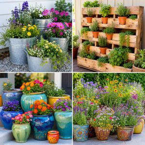 25 Garden Design Ideas With Pot Displays for Instant Charm