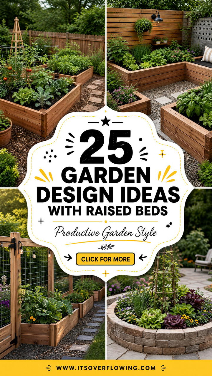25 Garden Design Ideas With Raised Beds for Productive Style - 25 Garden Design Ideas With Raised Beds for Productive Style