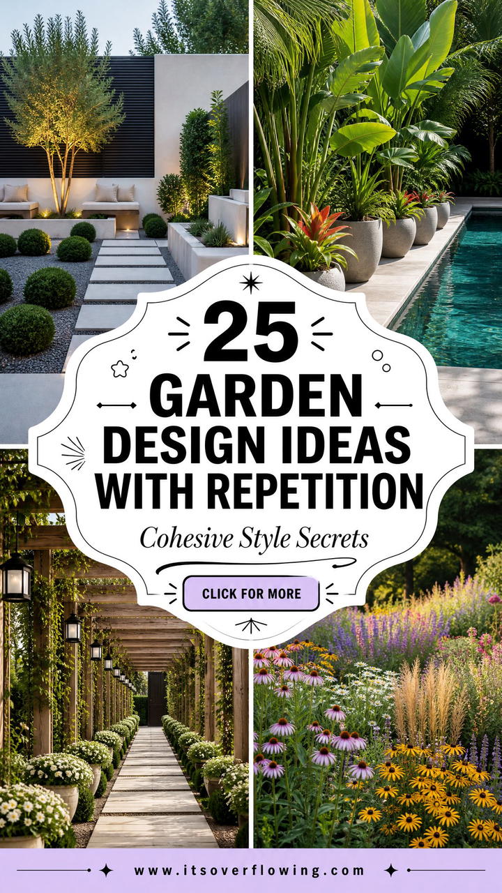 25 Garden Design Ideas With Repetition for Cohesive Style - 25 Garden Design Ideas With Repetition for Cohesive Style