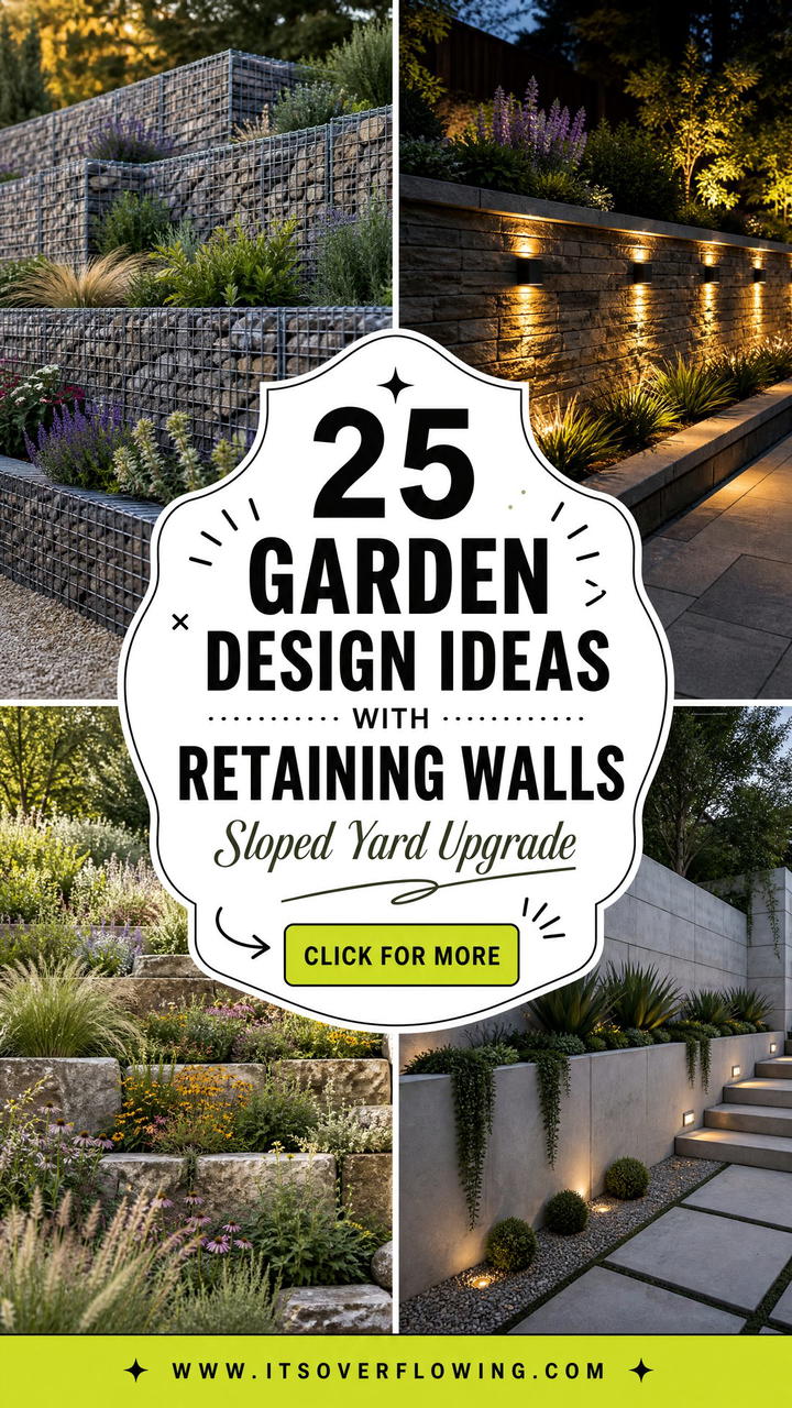 25 Garden Design Ideas With Retaining Walls for Sloped Yards - 25 Garden Design Ideas With Retaining Walls for Sloped Yards