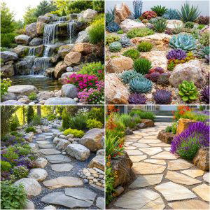 25 Garden Design Ideas With Rock Gardens for Natural Texture