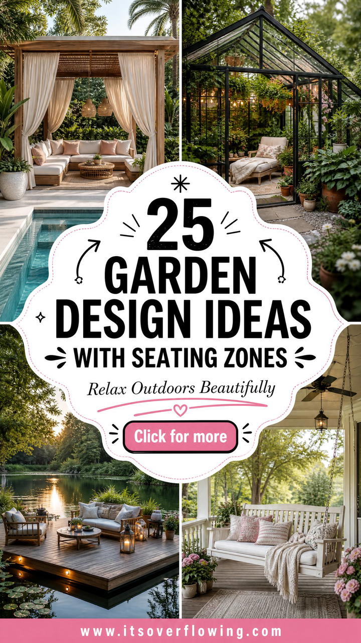 25 Garden Design Ideas With Seating Zones for Relaxing Outdoors - 25 Garden Design Ideas With Seating Zones for Relaxing Outdoors