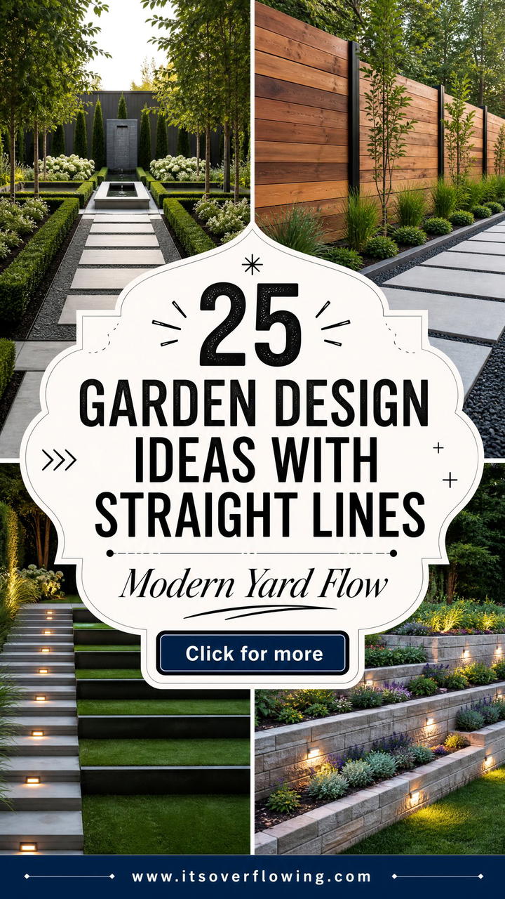 25 Garden Design Ideas With Straight Lines for Modern Yards - 25 Garden Design Ideas With Straight Lines for Modern Yards