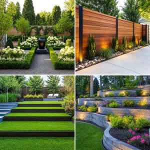 25 Garden Design Ideas With Straight Lines for Modern Yards