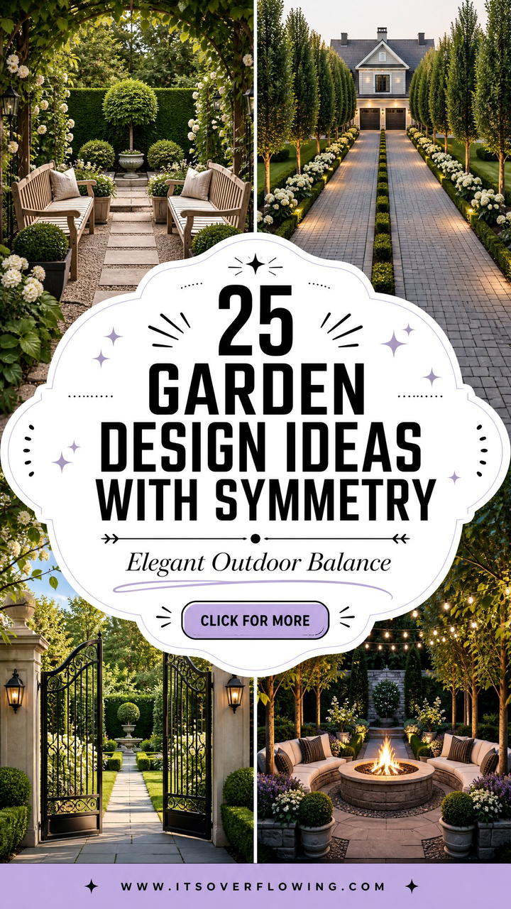 25 Garden Design Ideas With Symmetry for Elegant Outdoor Spaces - 25 Garden Design Ideas With Symmetry for Elegant Outdoor Spaces