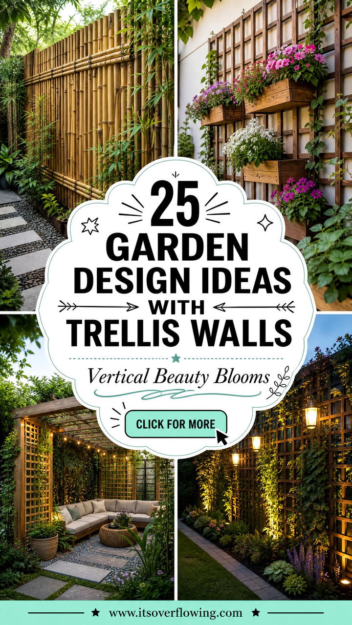 25 Garden Design Ideas With Trellis Walls for Vertical Beauty - 25 Garden Design Ideas With Trellis Walls for Vertical Beauty