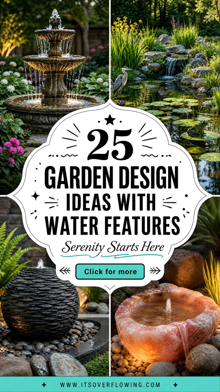 25 Garden Design Ideas With Water Features for Serenity - 25 Garden Design Ideas With Water Features for Serenity
