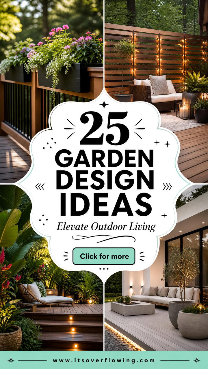 25 Garden Design Ideas for Decks to Elevate Outdoor Living - 25 Garden Design Ideas for Decks to Elevate Outdoor Living
