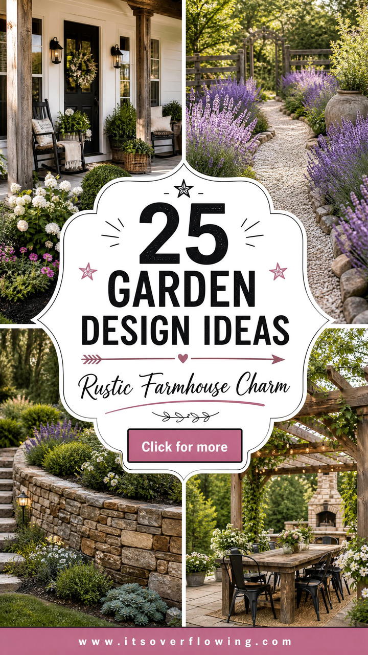25 Garden Design Ideas for Farmhouse Landscapes With Rustic Charm - 25 Garden Design Ideas for Farmhouse Landscapes With Rustic Charm