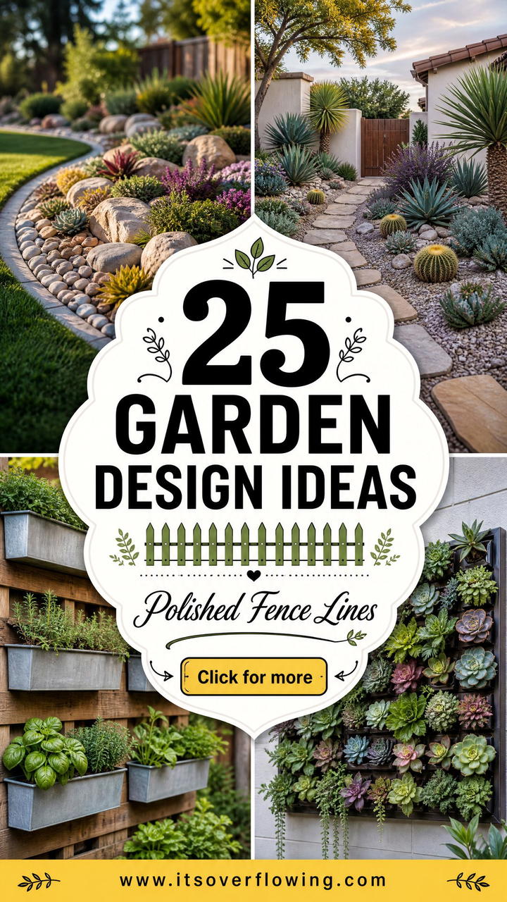 25 Garden Design Ideas for Fence Lines for a Polished Yard - 25 Garden Design Ideas for Fence Lines for a Polished Yard