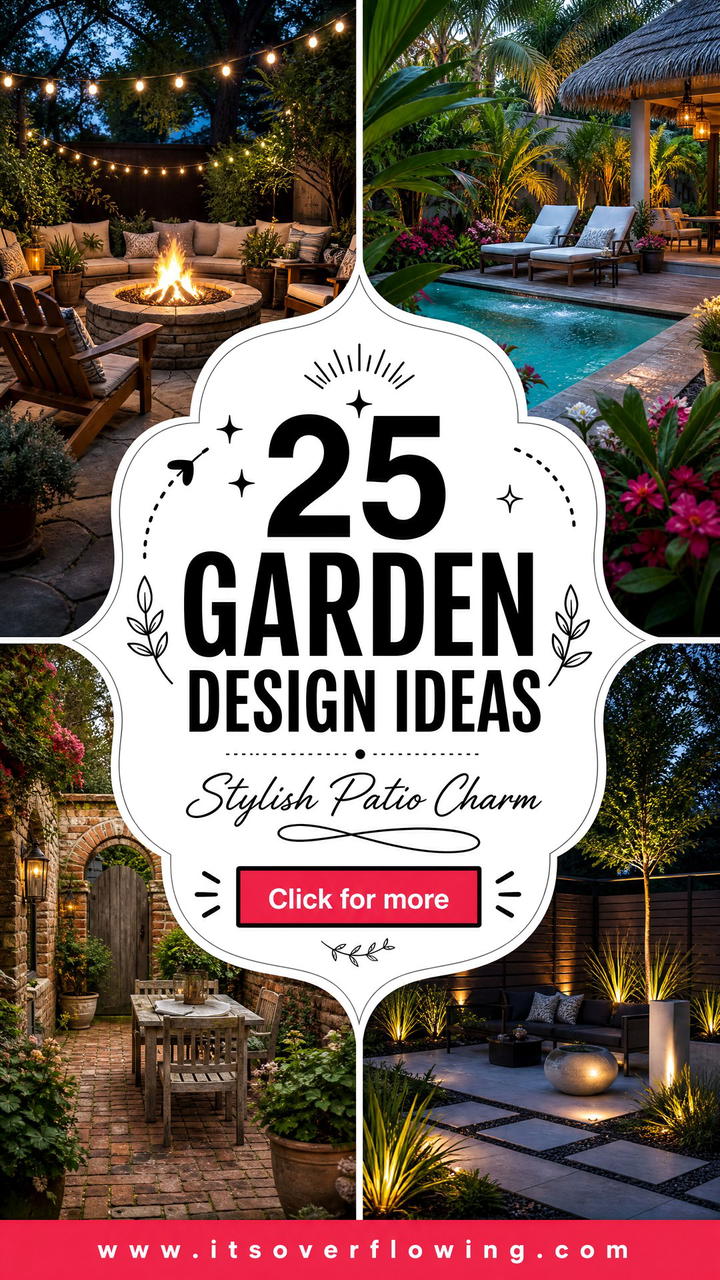 25 Garden Design Ideas for Patios With Stylish Outdoor Charm - 25 Garden Design Ideas for Patios With Stylish Outdoor Charm