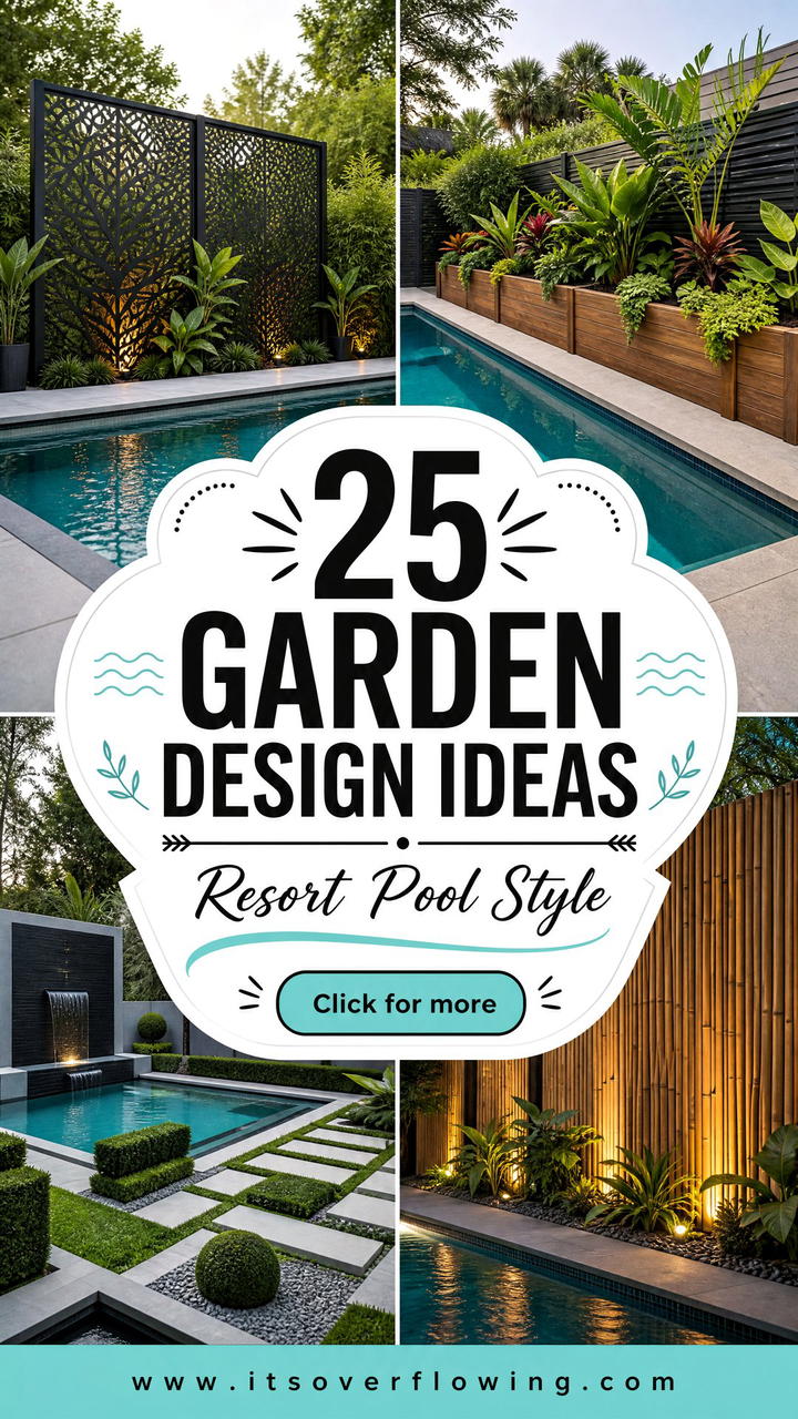 25 Garden Design Ideas for Pool Areas With Resort Style - 25 Garden Design Ideas for Pool Areas With Resort Style