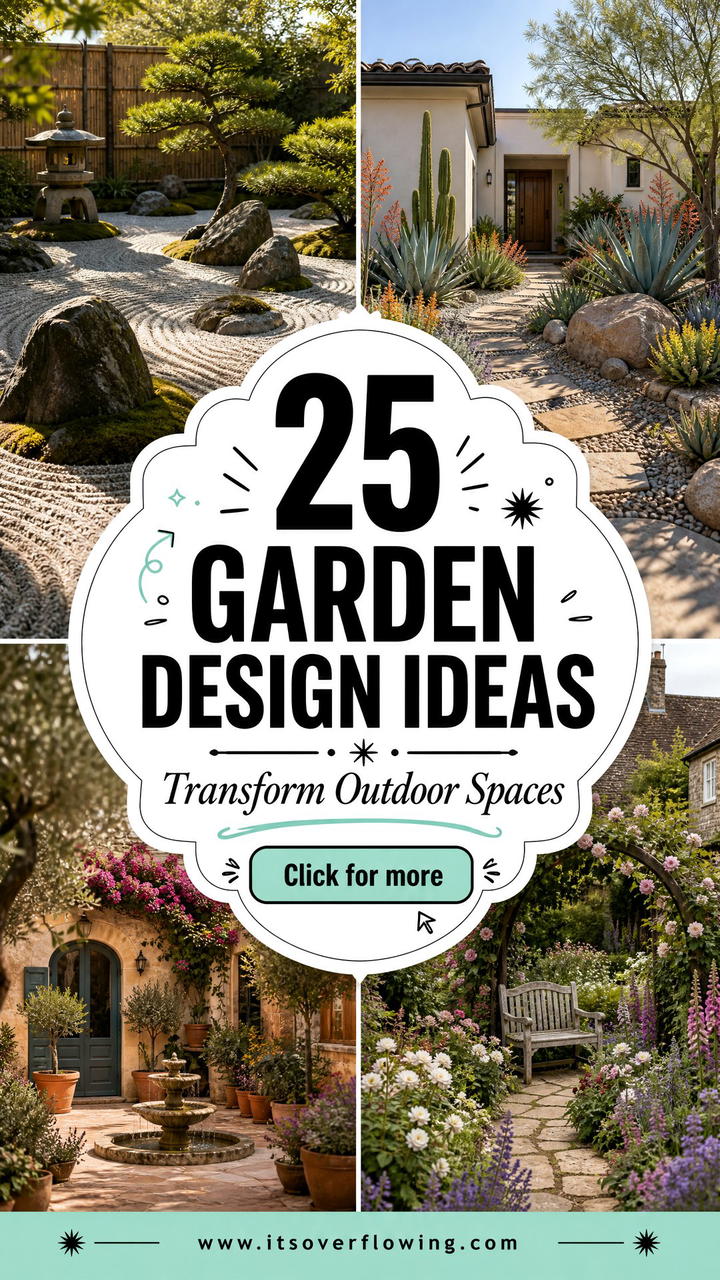 25 Garden Design Ideas to Transform Your Outdoor Space - 25 Garden Design Ideas to Transform Your Outdoor Space