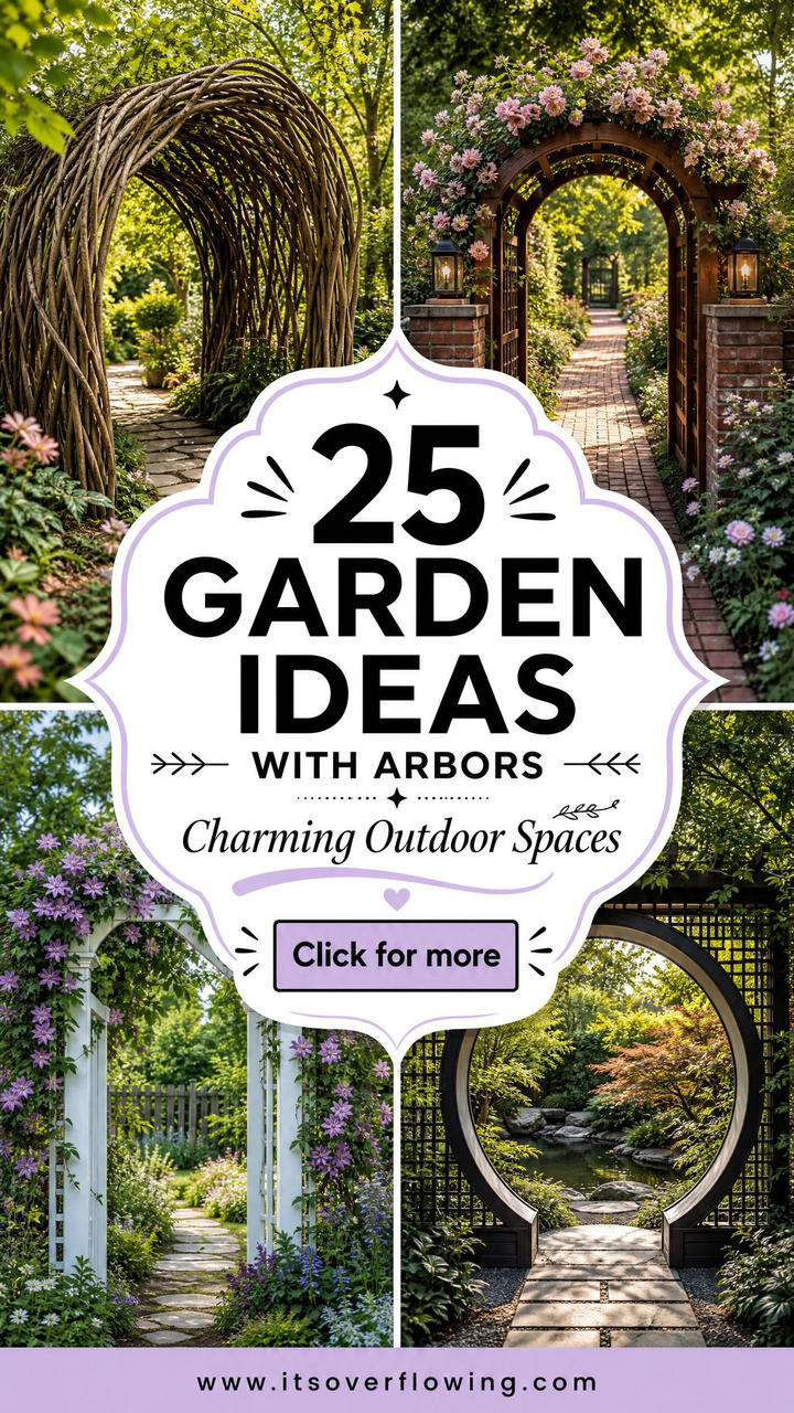 25 Garden Ideas With Arbors for Charming Outdoor Spaces - 25 Garden Ideas With Arbors for Charming Outdoor Spaces