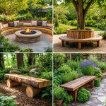 25 Garden Ideas With Bench Seating for Relaxing Outdoors