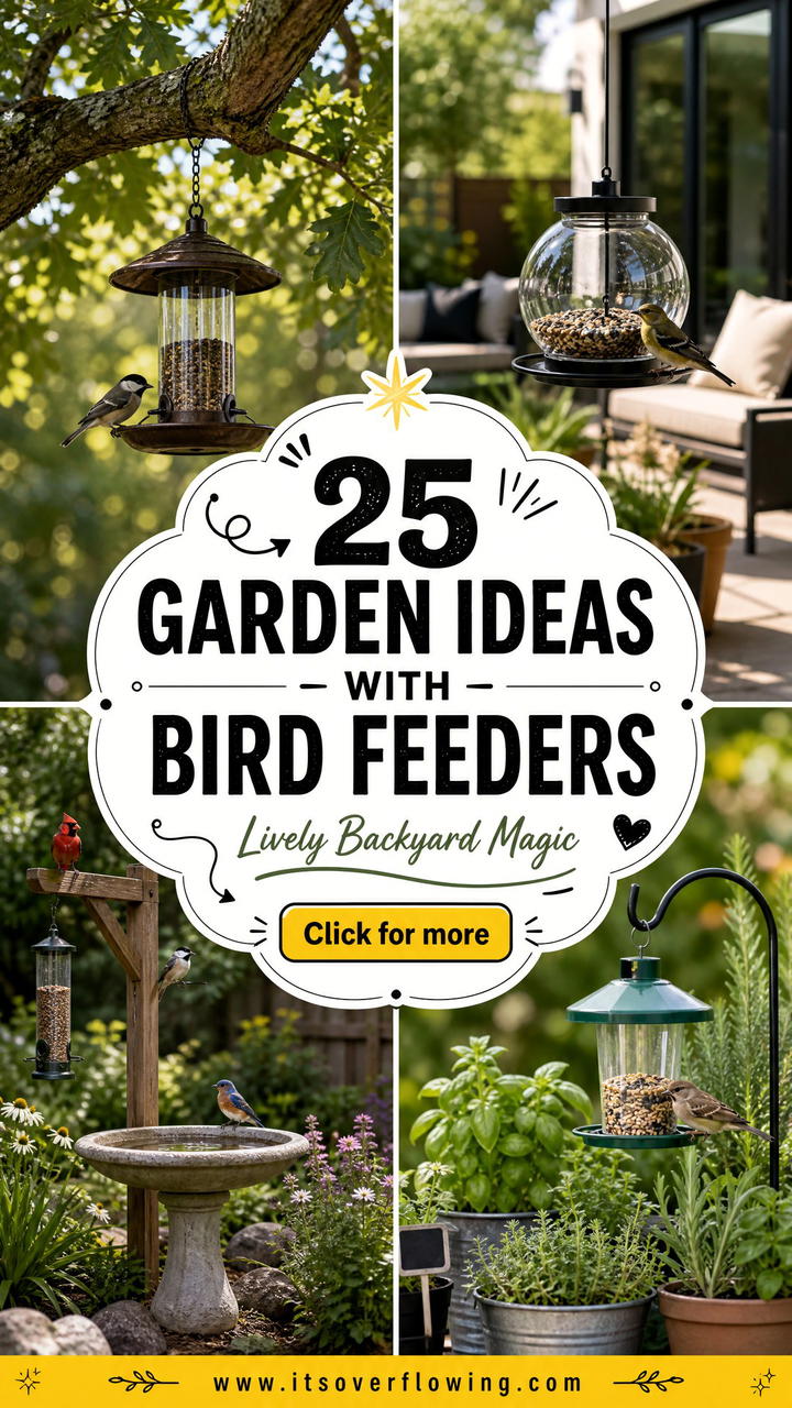 25 Garden Ideas With Bird Feeders for a Lively Backyard - 25 Garden Ideas With Bird Feeders for a Lively Backyard