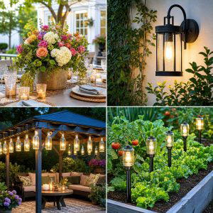 25 Garden Ideas With Bottle Lights for Magical Evenings