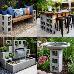 25 Garden Ideas With Cinder Blocks for Creative Outdoor Style