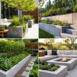 25 Garden Ideas With Concrete Planters for Modern Style