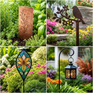 25 Garden Ideas With Decorative Stakes for Stylish Accents