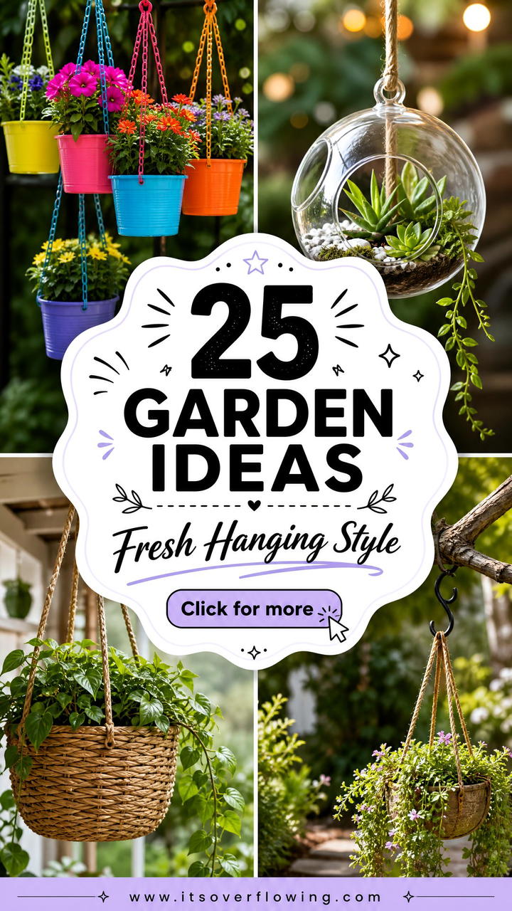 25 Garden Ideas With Hanging Planters For Fresh Style - 25 Garden Ideas With Hanging Planters For Fresh Style