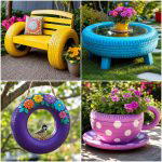 25 Garden Ideas With Old Tires for Creative Upcycled Decor