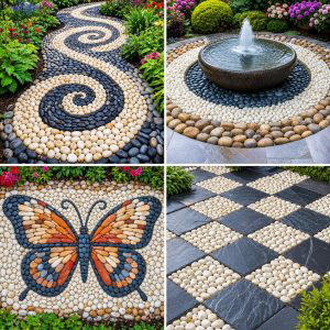 25 Garden Ideas With Pebble Mosaics for Artistic Outdoor Charm