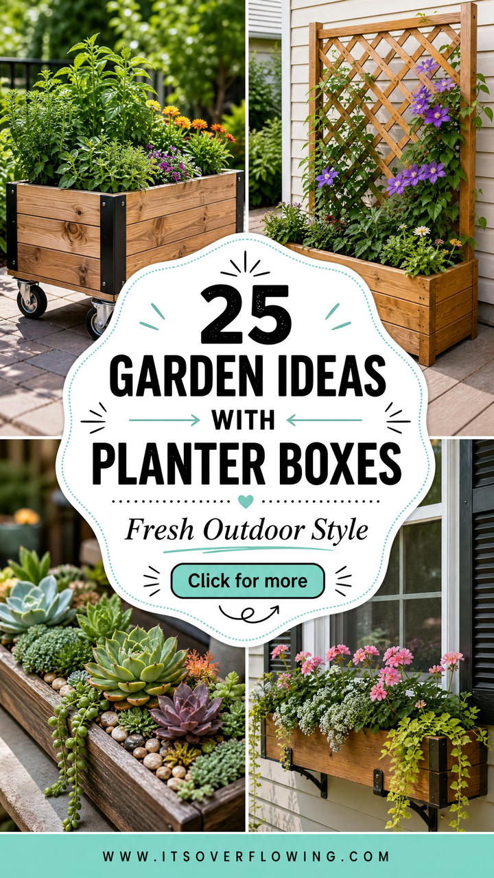 25 Garden Ideas With Planter Boxes for a Fresh Outdoor Look - 25 Garden Ideas With Planter Boxes for a Fresh Outdoor Look