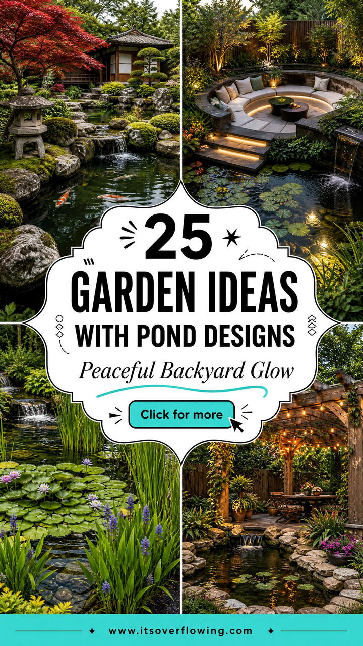 25 Garden Ideas With Pond Designs for a Peaceful Backyard - 25 Garden Ideas With Pond Designs for a Peaceful Backyard