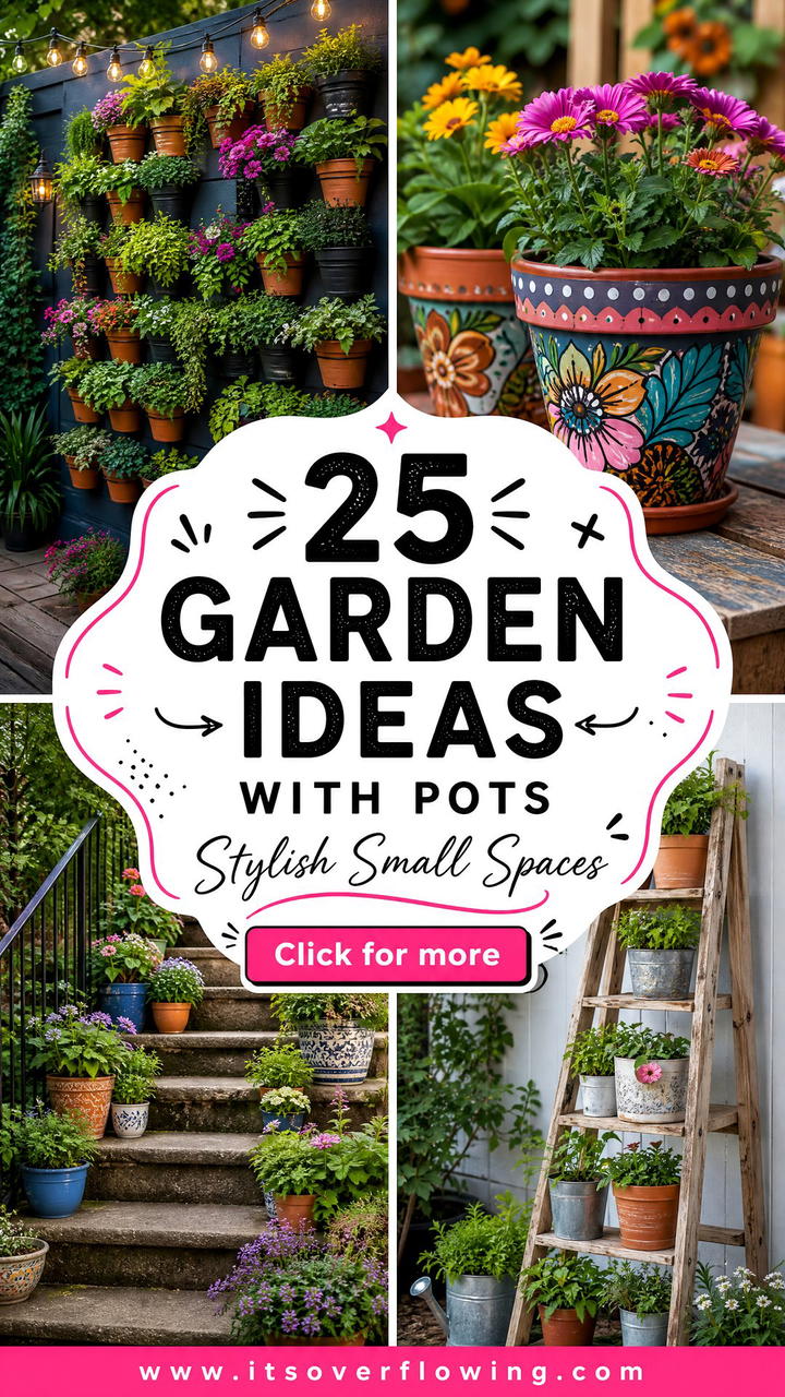 25 Garden Ideas With Pots for Stylish Small Spaces and Patios - 25 Garden Ideas With Pots for Stylish Small Spaces and Patios