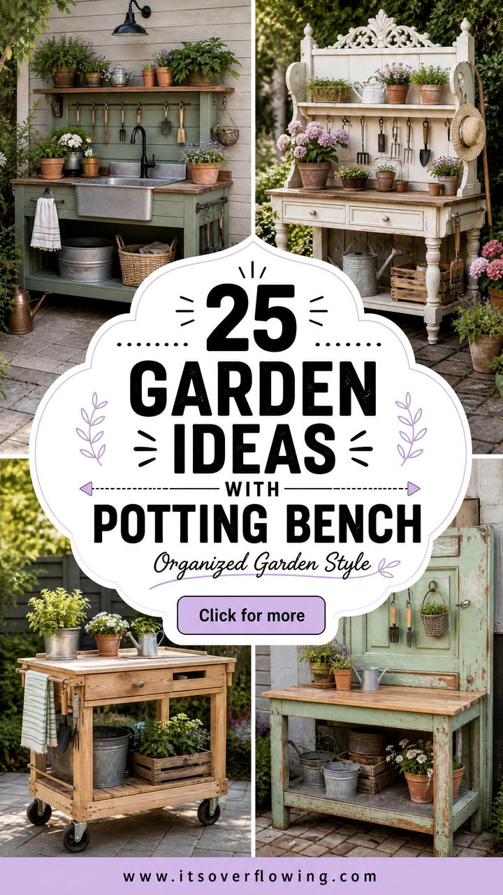 25 Garden Ideas With Potting Bench for Organized Style - 25 Garden Ideas With Potting Bench for Organized Style