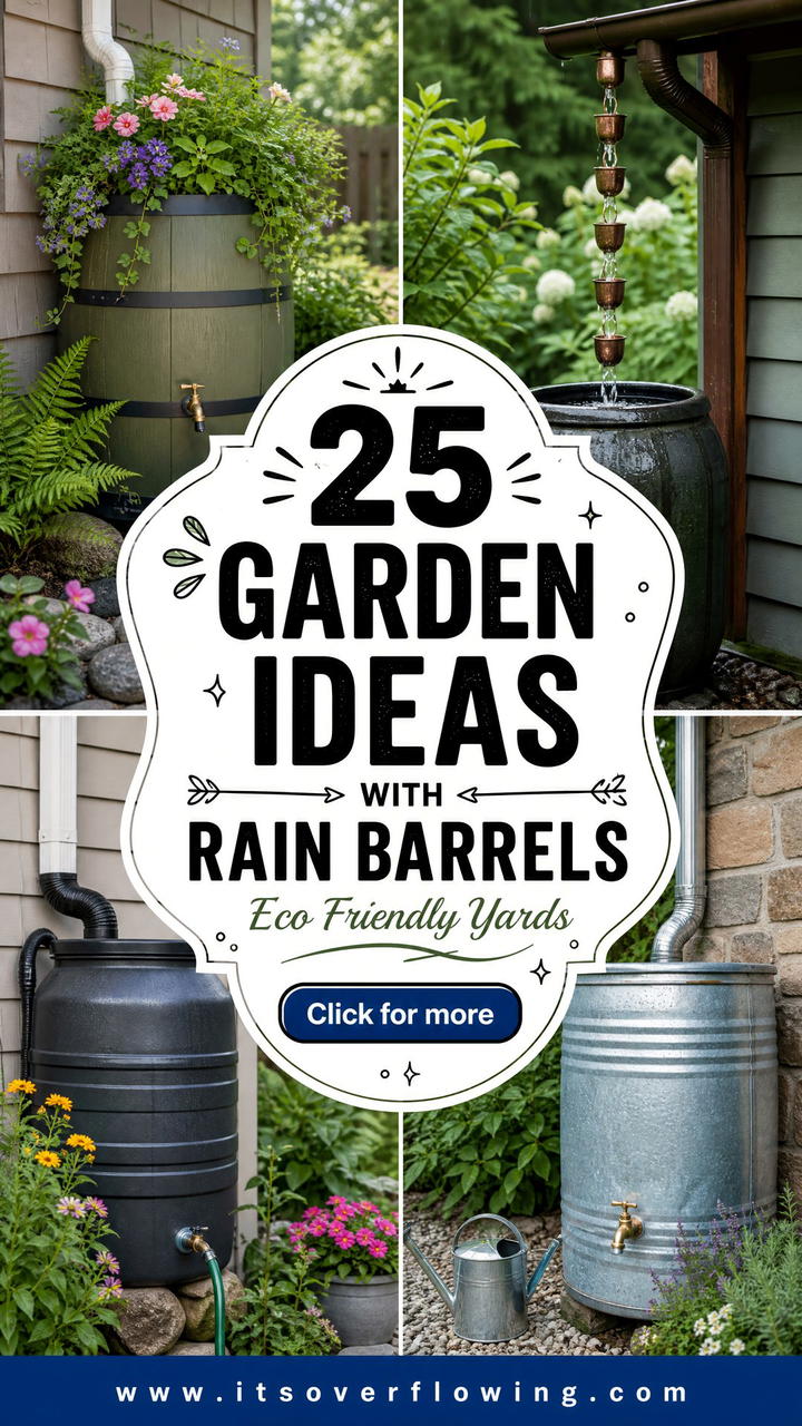 25 Garden Ideas With Rain Barrels for Eco-Friendly Yards - 25 Garden Ideas With Rain Barrels for Eco-Friendly Yards