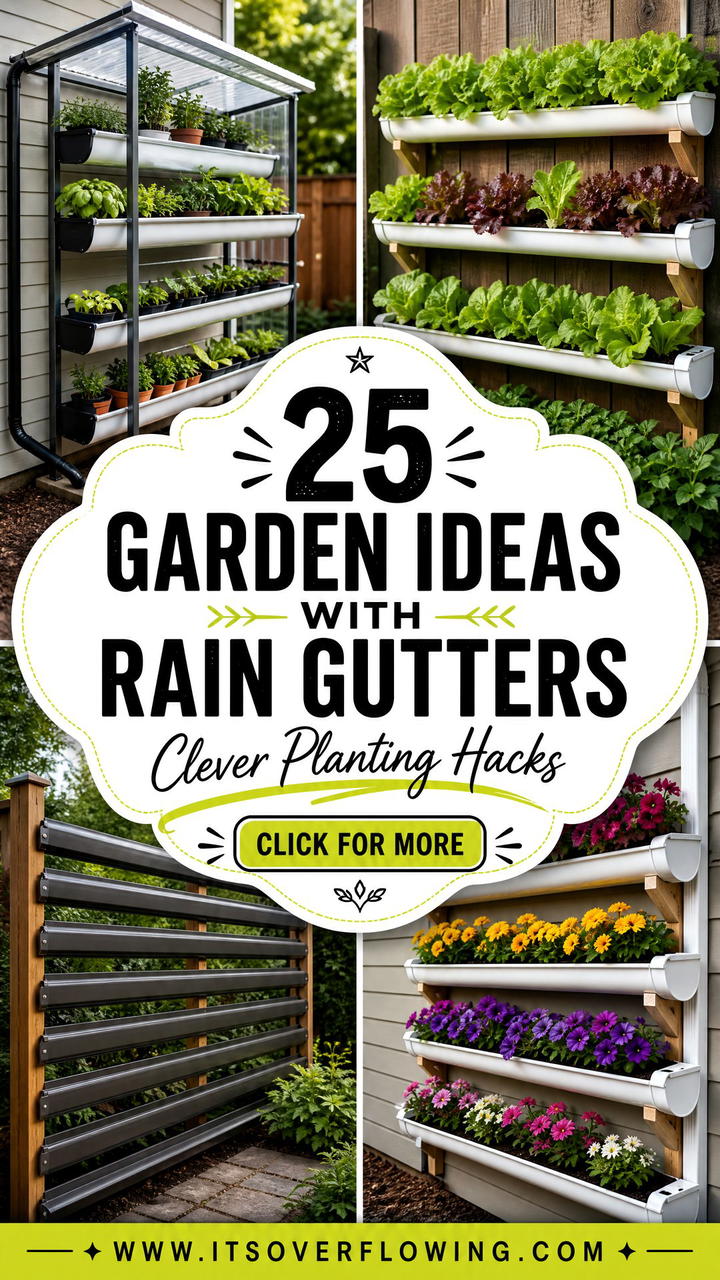 25 Garden Ideas With Rain Gutters for Clever Planting - 25 Garden Ideas With Rain Gutters for Clever Planting