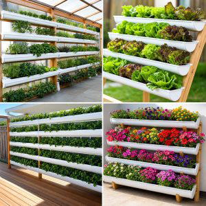 25 Garden Ideas With Rain Gutters for Clever Planting