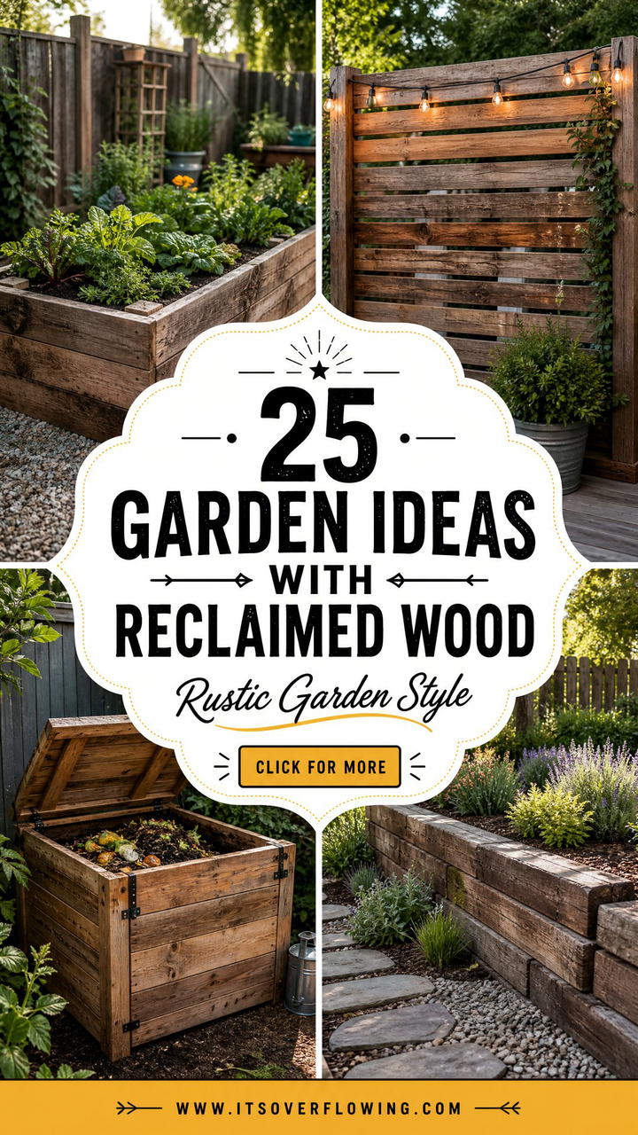 25 Garden Ideas With Reclaimed Wood for Rustic Style - 25 Garden Ideas With Reclaimed Wood for Rustic Style