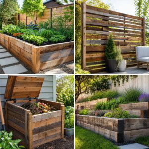 25 Garden Ideas With Reclaimed Wood for Rustic Style