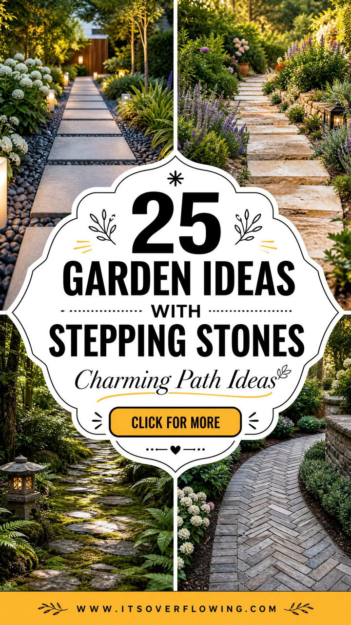 25 Garden Ideas With Stepping Stones for Charming Paths - 25 Garden Ideas With Stepping Stones for Charming Paths