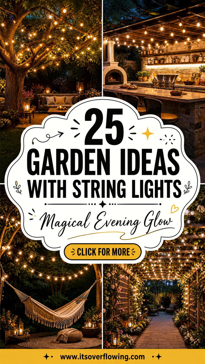 25 Garden Ideas With String Lights for Magical Evenings - 25 Garden Ideas With String Lights for Magical Evenings