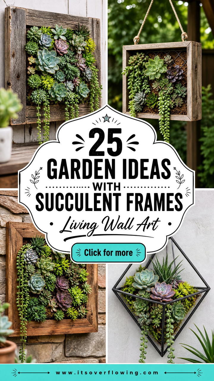 25 Garden Ideas With Succulent Frames for Living Art - 25 Garden Ideas With Succulent Frames for Living Art