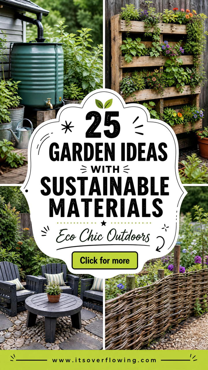 25 Garden Ideas With Sustainable Materials Youll Love - 25 Garden Ideas With Sustainable Materials You’ll Love