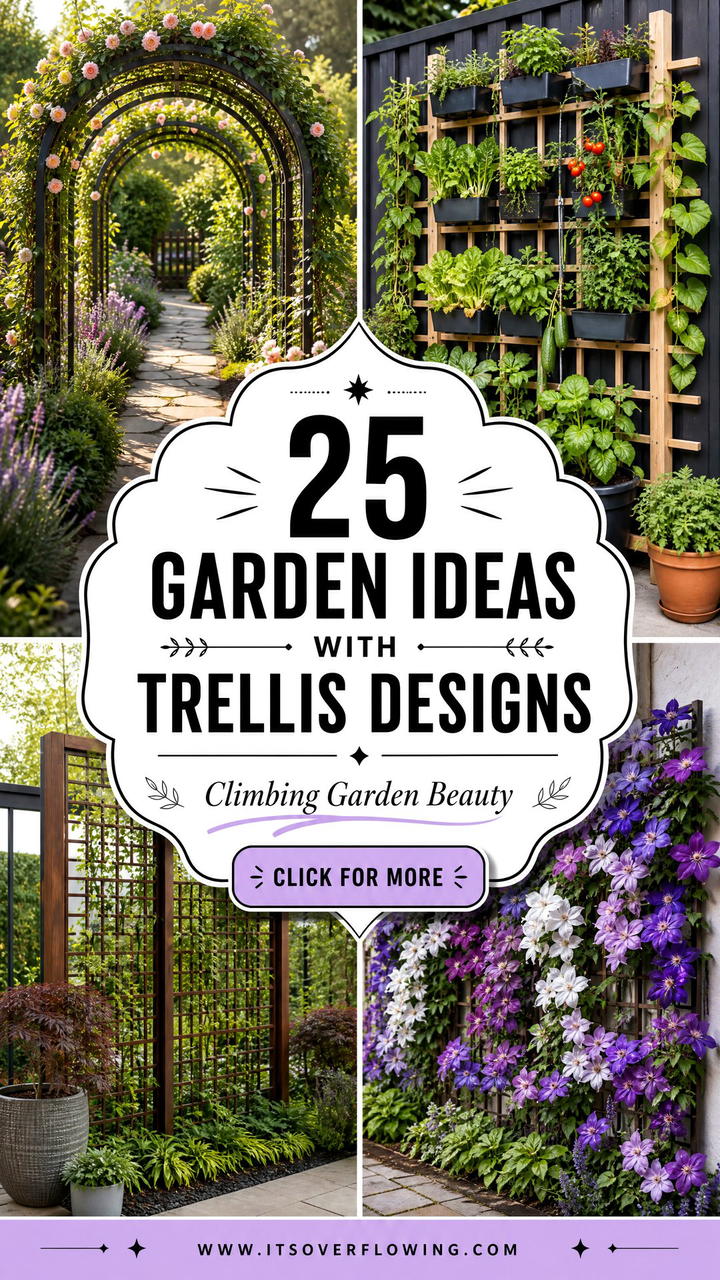 25 Garden Ideas With Trellis Designs for Climbing Beauty - 25 Garden Ideas With Trellis Designs for Climbing Beauty